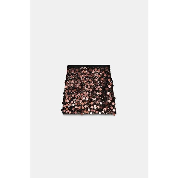 Zara Dresses & Skirts - ZARA SEQUIN MINI SKIRT